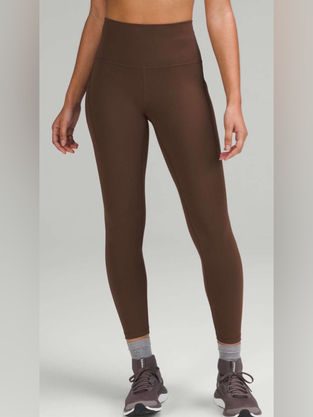 NWT Lululemon Wunder Train High-Rise Tight with Pockets 25" Java size 4
